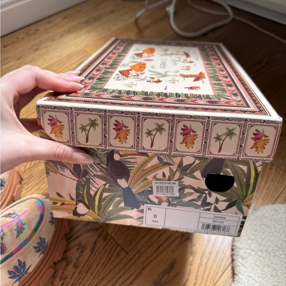 FARM Rio Embroidered Floral Loafers - Beige and Multicolor - Picture 5 of 6